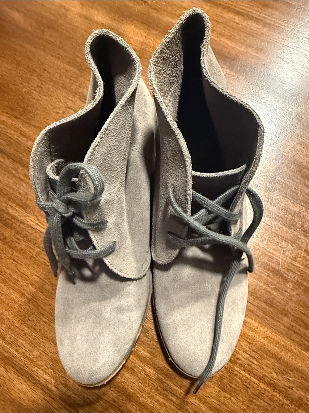 J. Crew Suede Lace-Up Ankle Boots